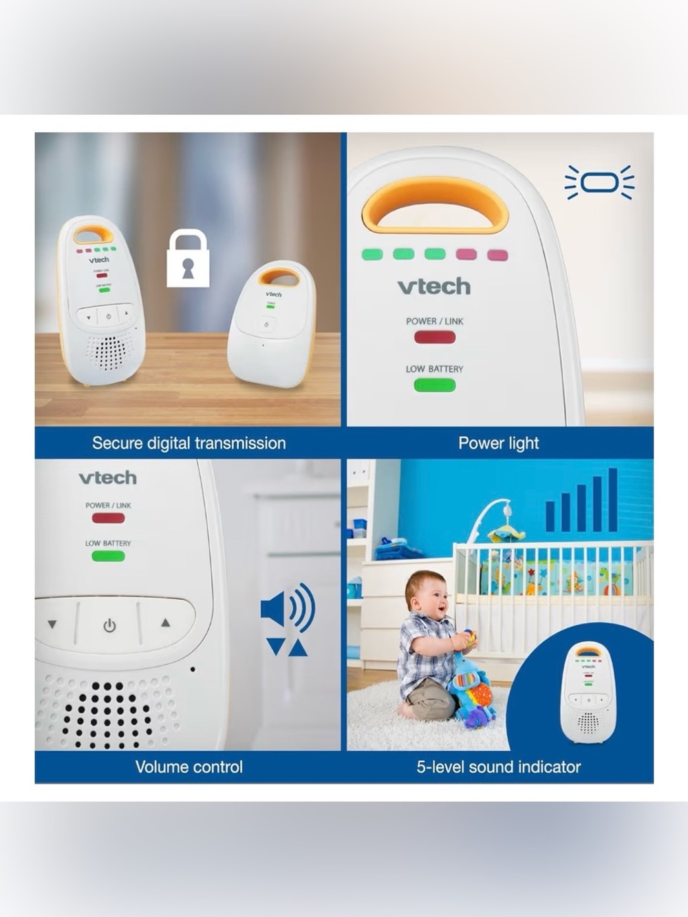 VTech Audio Baby Monitor - Picture 3 of 4